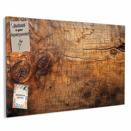 Metall Magnettafel mit dem Motiv Vintage Holzmaserung