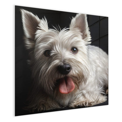 Magnettafel mit dem Motiv Weißer Terrier
