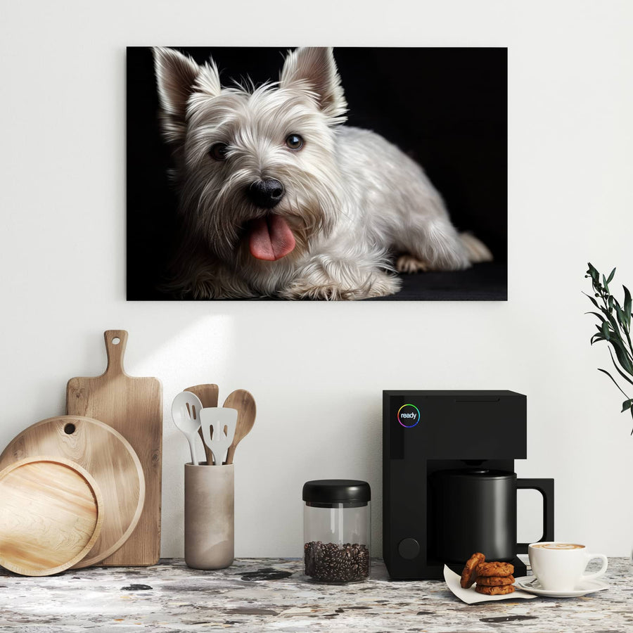 Maße Metall Magnettafel - Weißer Terrier