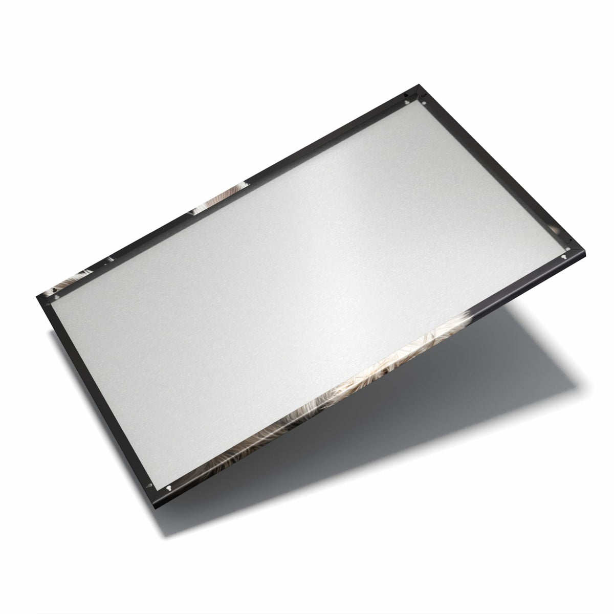 Nur 7 mm – liegt eng an der Wand – Metall Magnettafel - Weißer Terrier