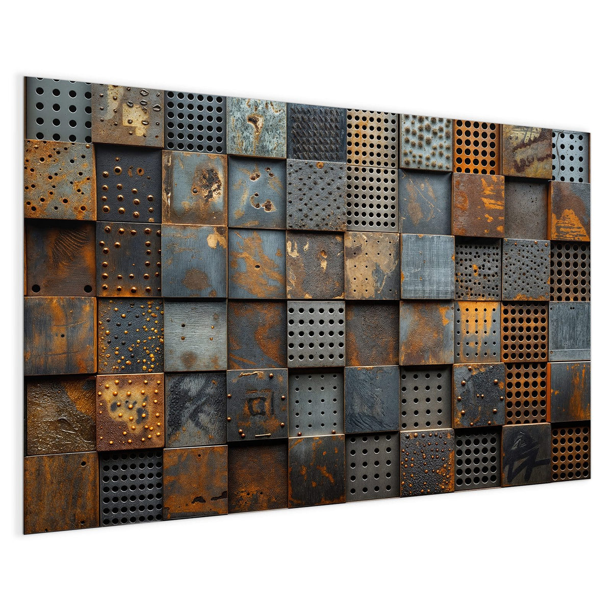 4 mm Glas statt lackiertem Blech – Magnettafel - Gelochte Metallplatten