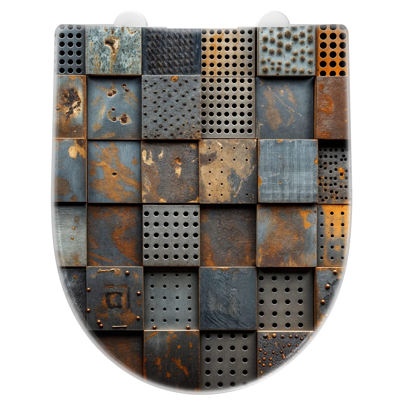 WC-Sitz mit Absenkautomatik Gelochte Metallplatten