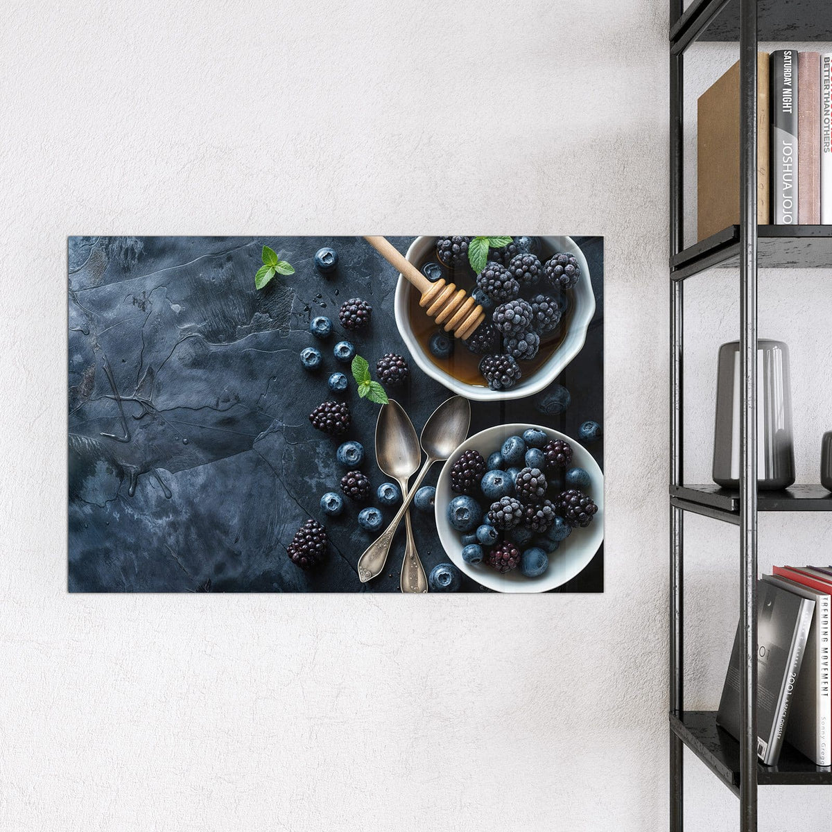 9 Größen – von 30 × 30 bis 120 × 90 cm – Magnettafel - Beeren mit Honig