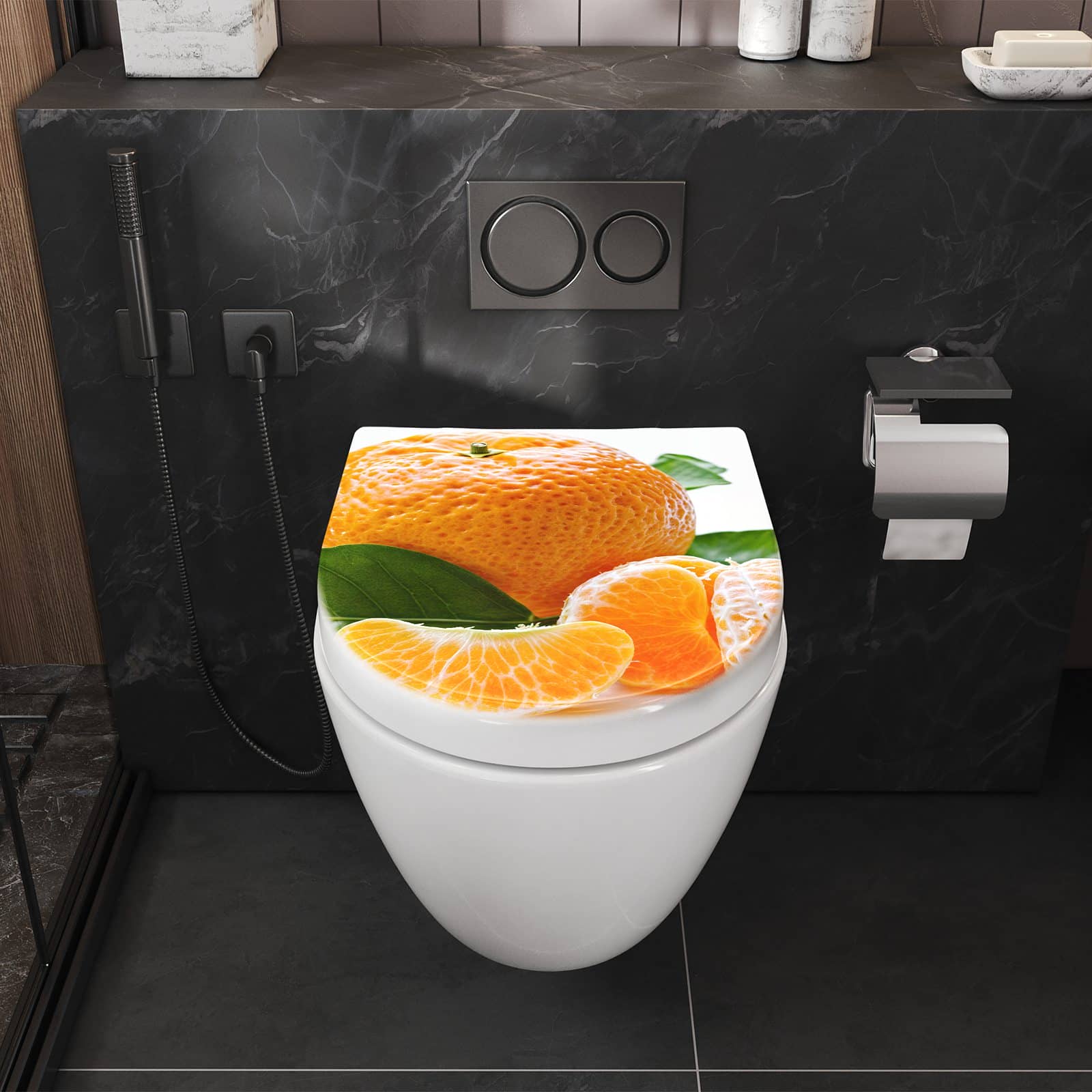 WC-Sitz mit Absenkautomatik Frische Mandarine
