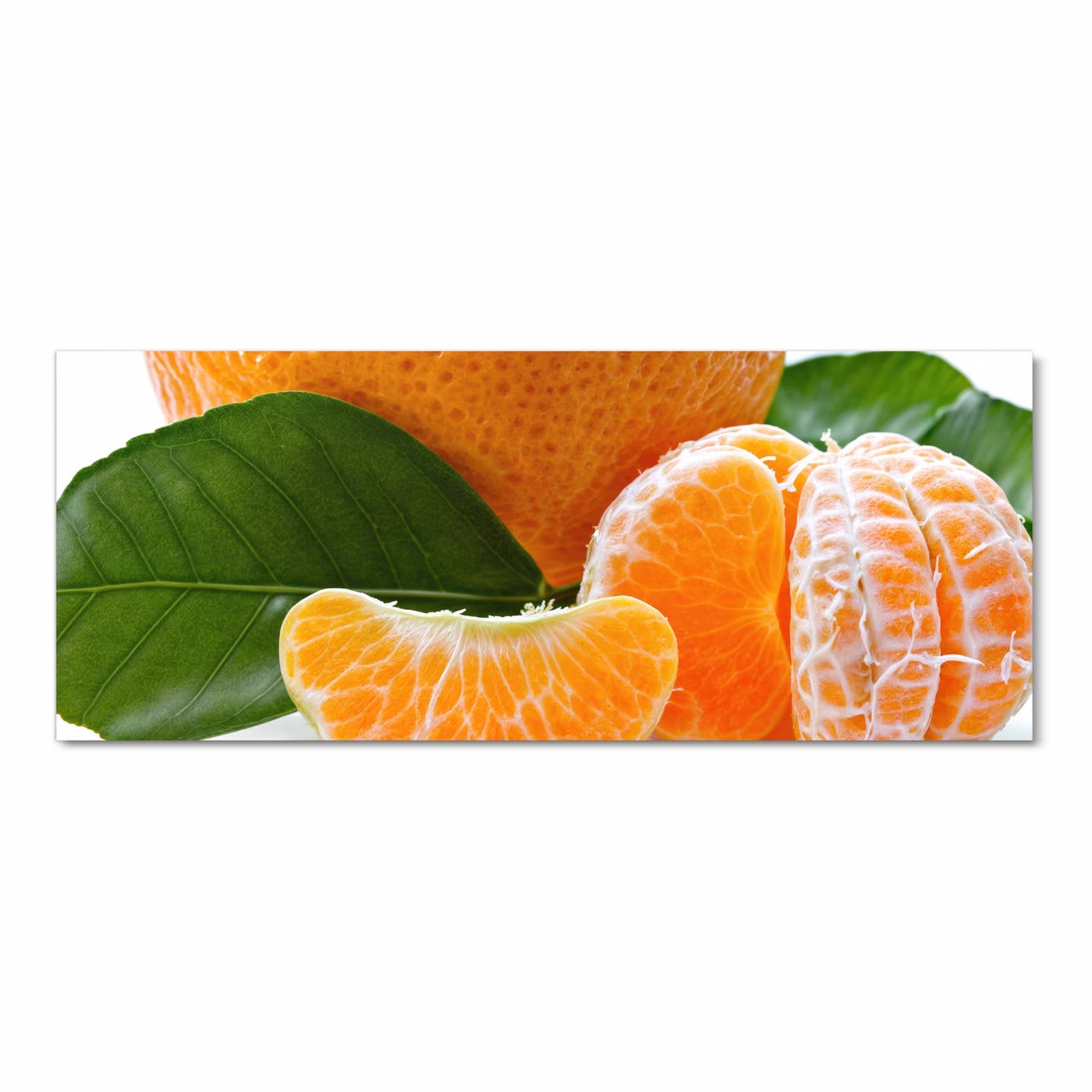 Bodenschonender rutschfester Küchenteppich mit Motiv Frische Mandarine in Frontansicht