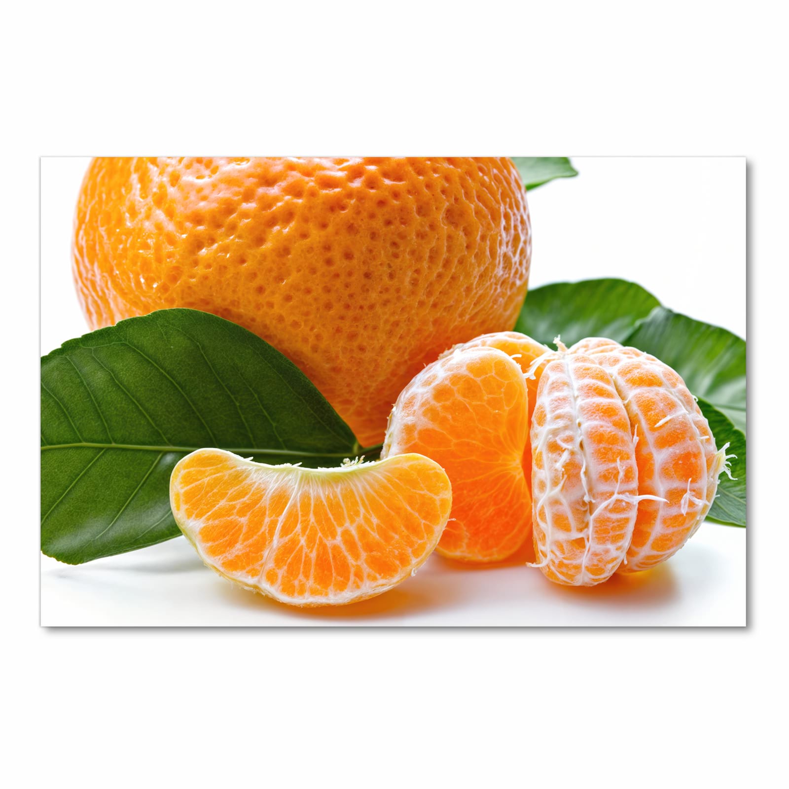 Sicherer Bodenläufer mit Motiv Frische Mandarine in Frontansicht für sichere Aufbewahrung