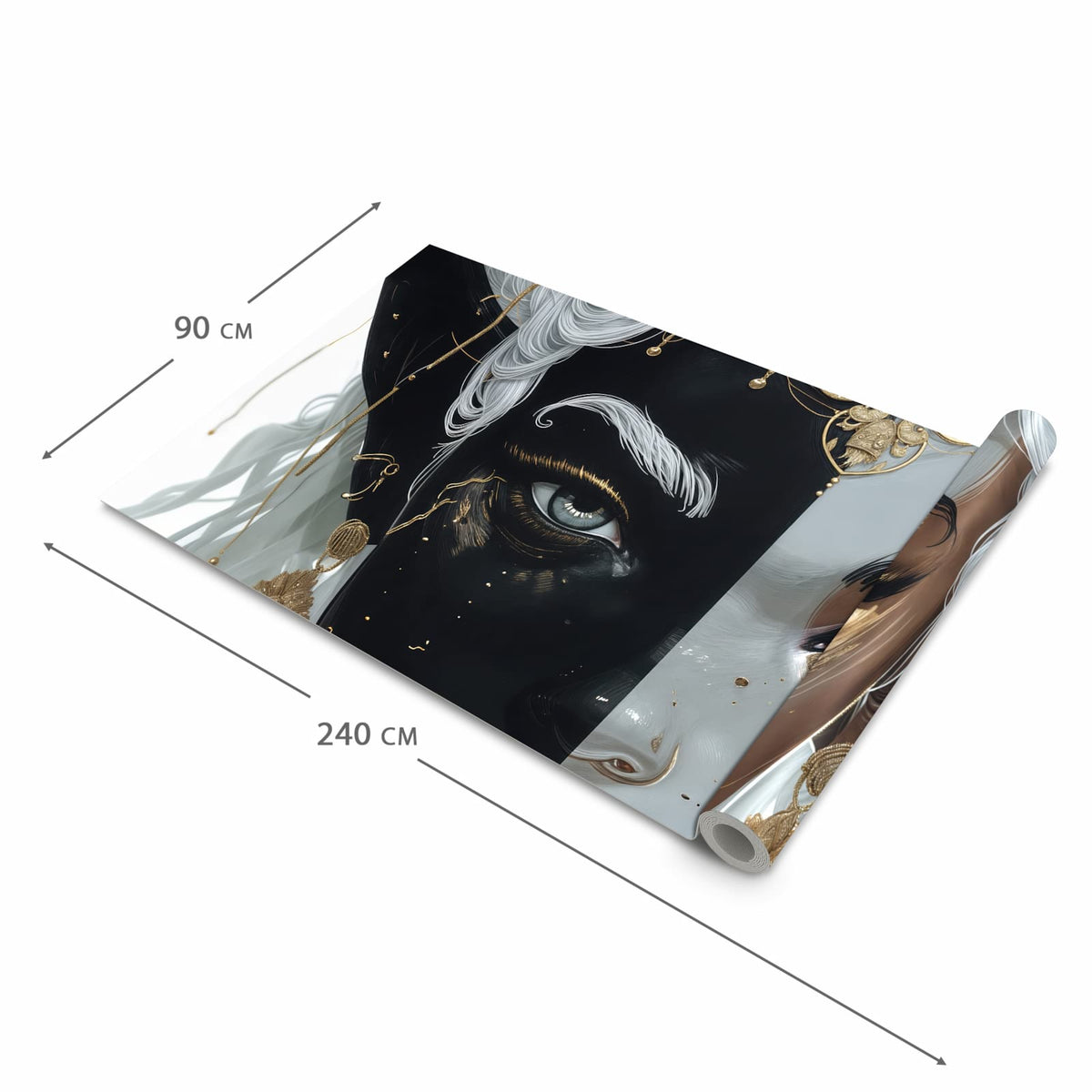 Schmutzabweisender Küchenteppich mit Motiv Dualer Elf in der Größe 60x300 cm