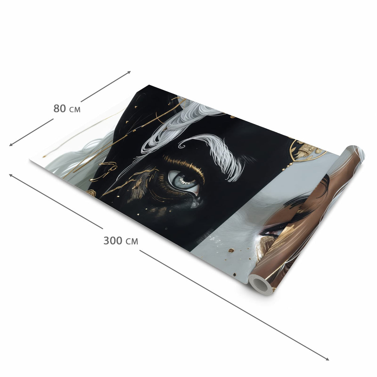 Wasserabweisender rutschfester Küchenteppich mit Motiv Dualer Elf in der Grösse 60x300 cm