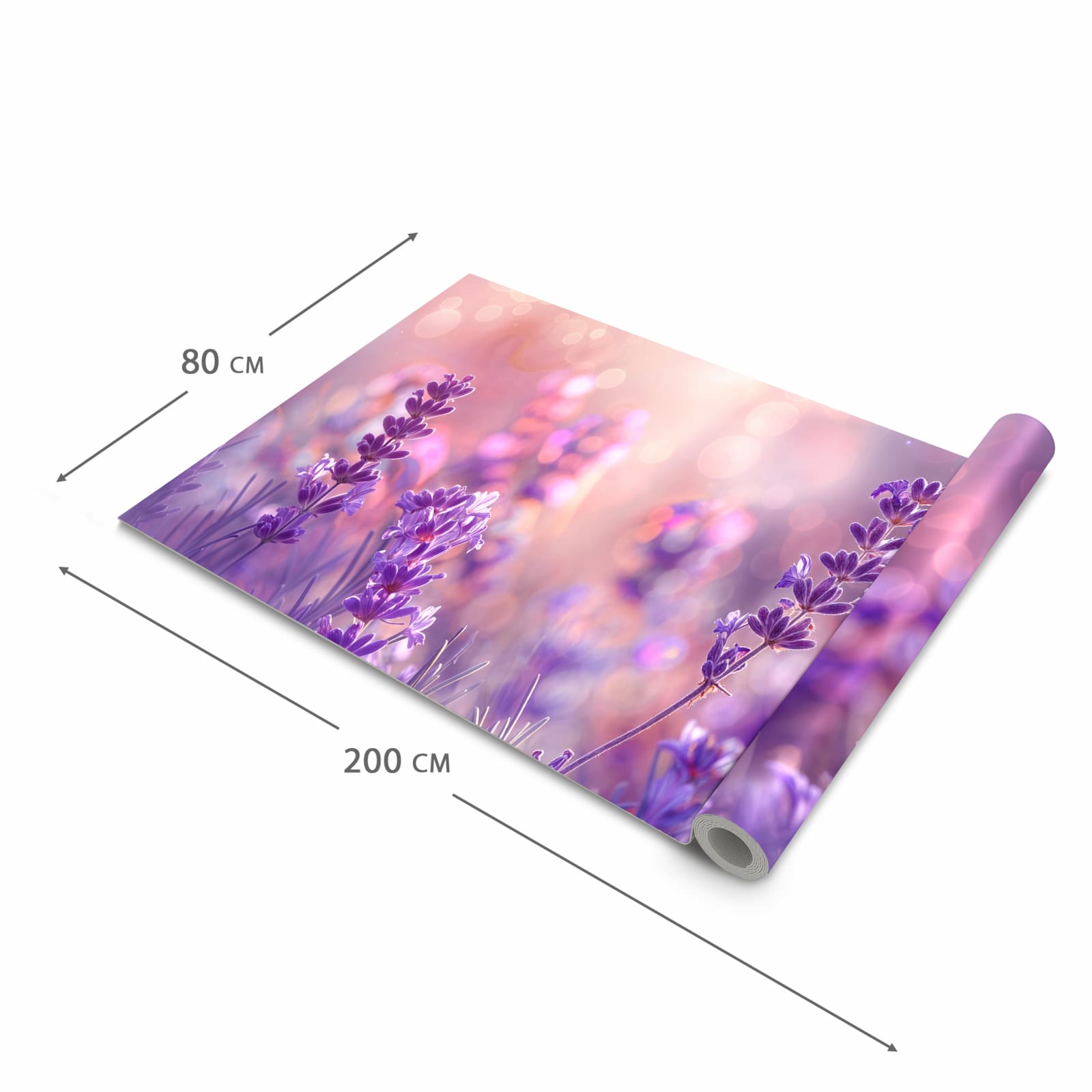 Komfortabler Läufer Küche mit Motiv Lavendeltraum in der Grösse 60x270 cm