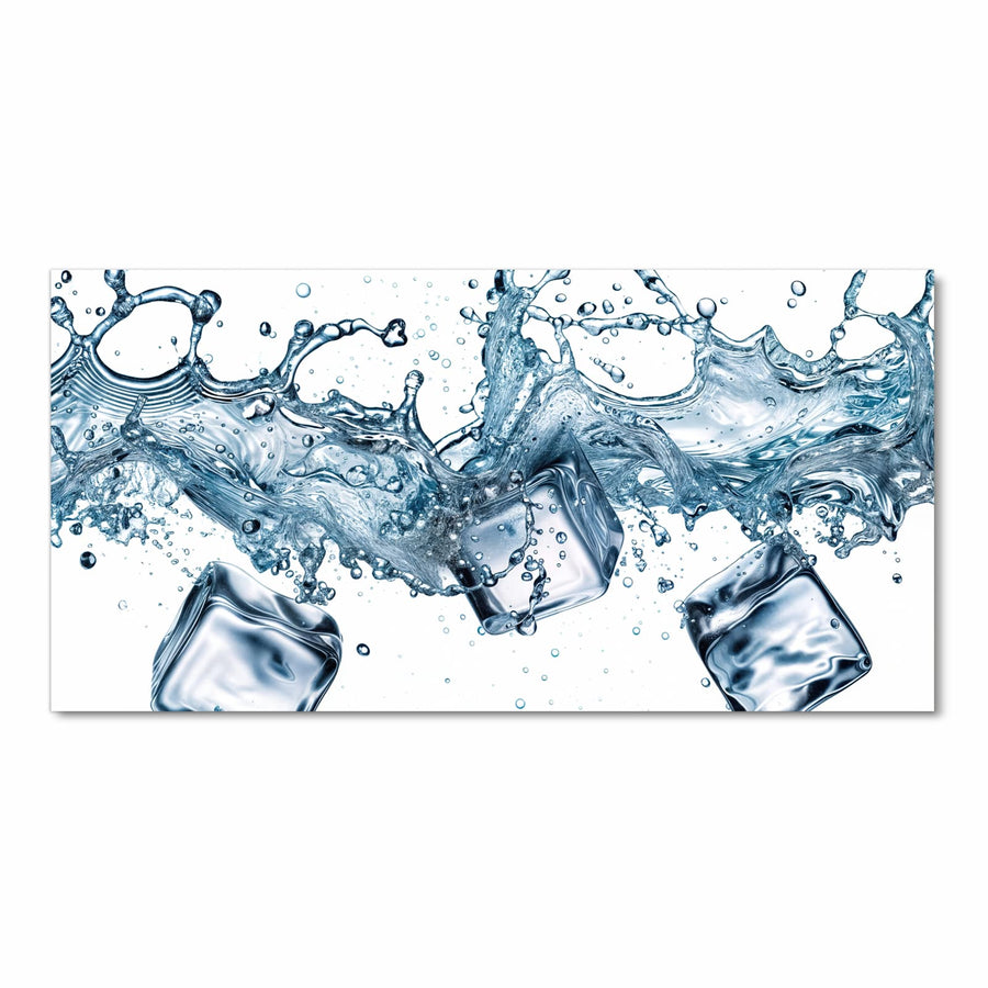 Maße Küchenläufer - Eiswürfel im Wasser