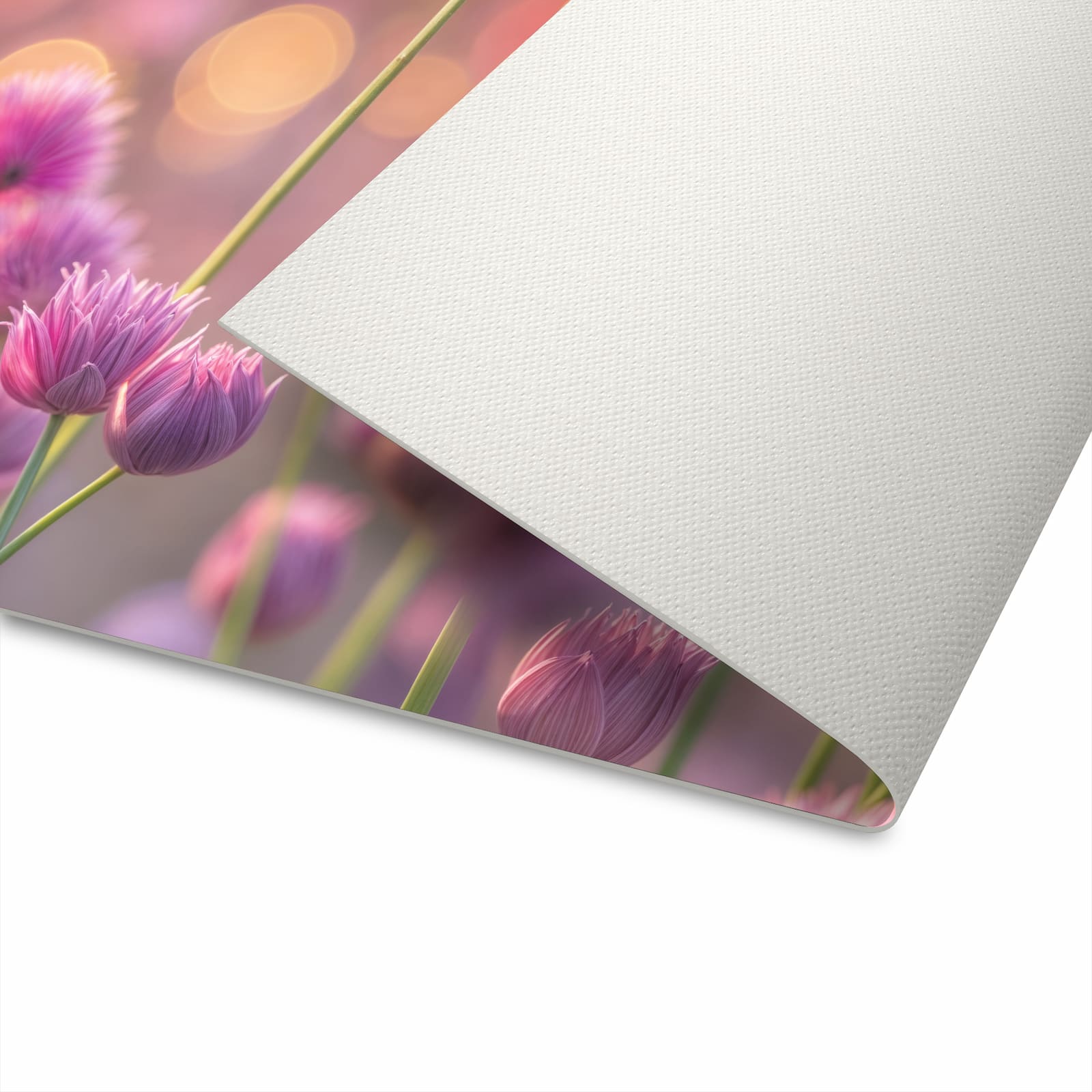 Rutschfester Läufer mit Motiv Blühende Zierlauch spart Zeit bei der Reinigung