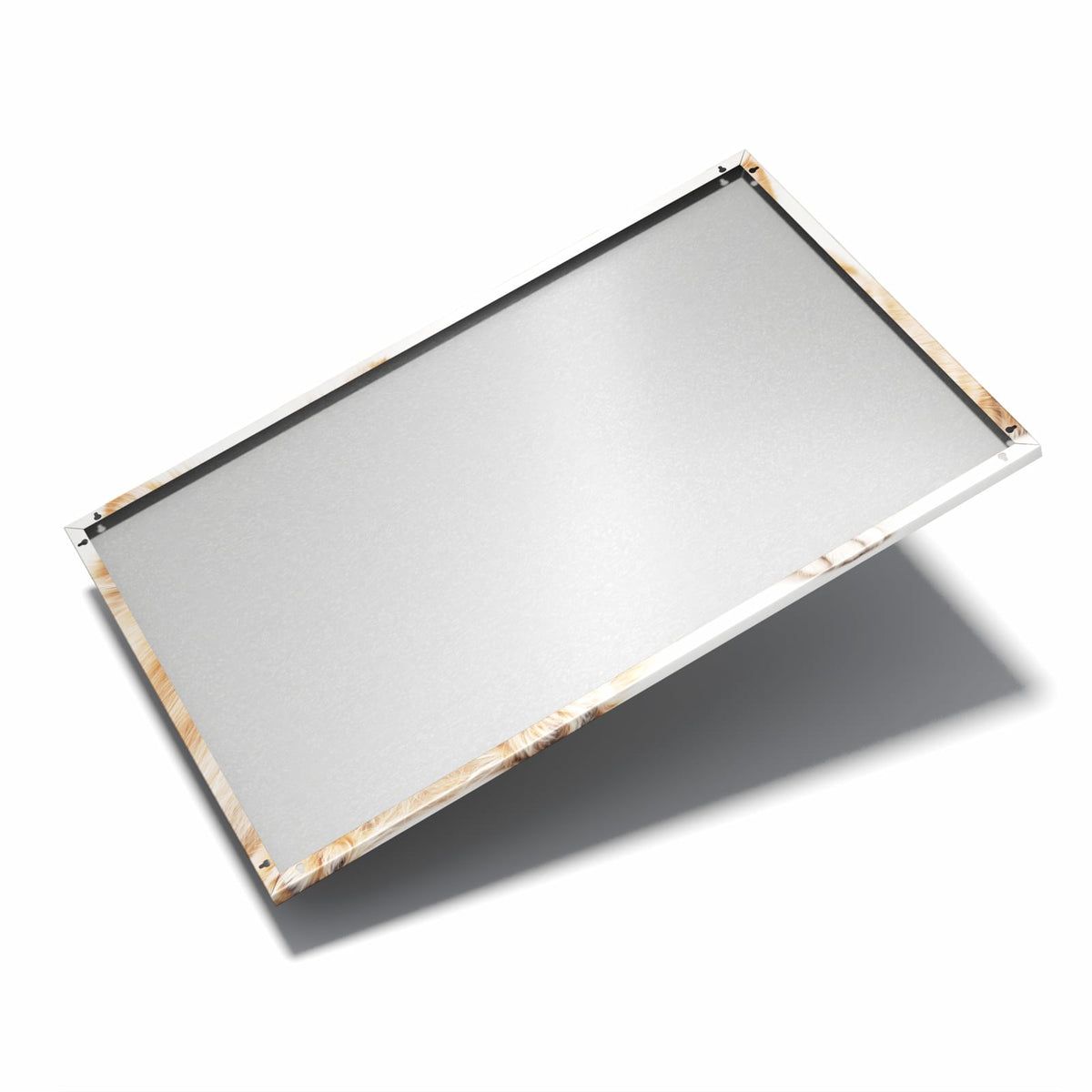 Nur 7 mm – liegt eng an der Wand – Metall Magnettafel - Spitz und Katze