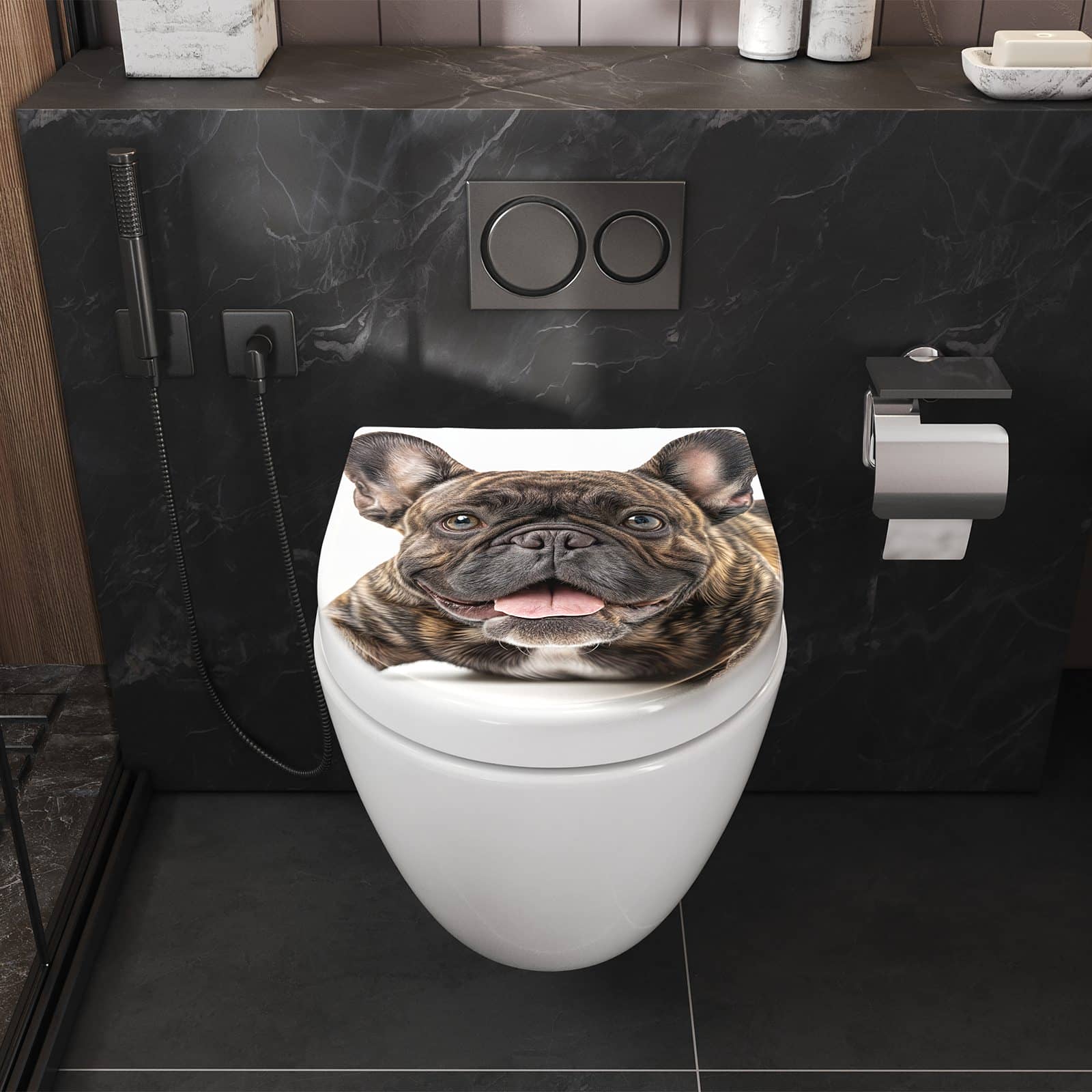 WC-Sitz mit Absenkautomatik Bulldogge von Französische