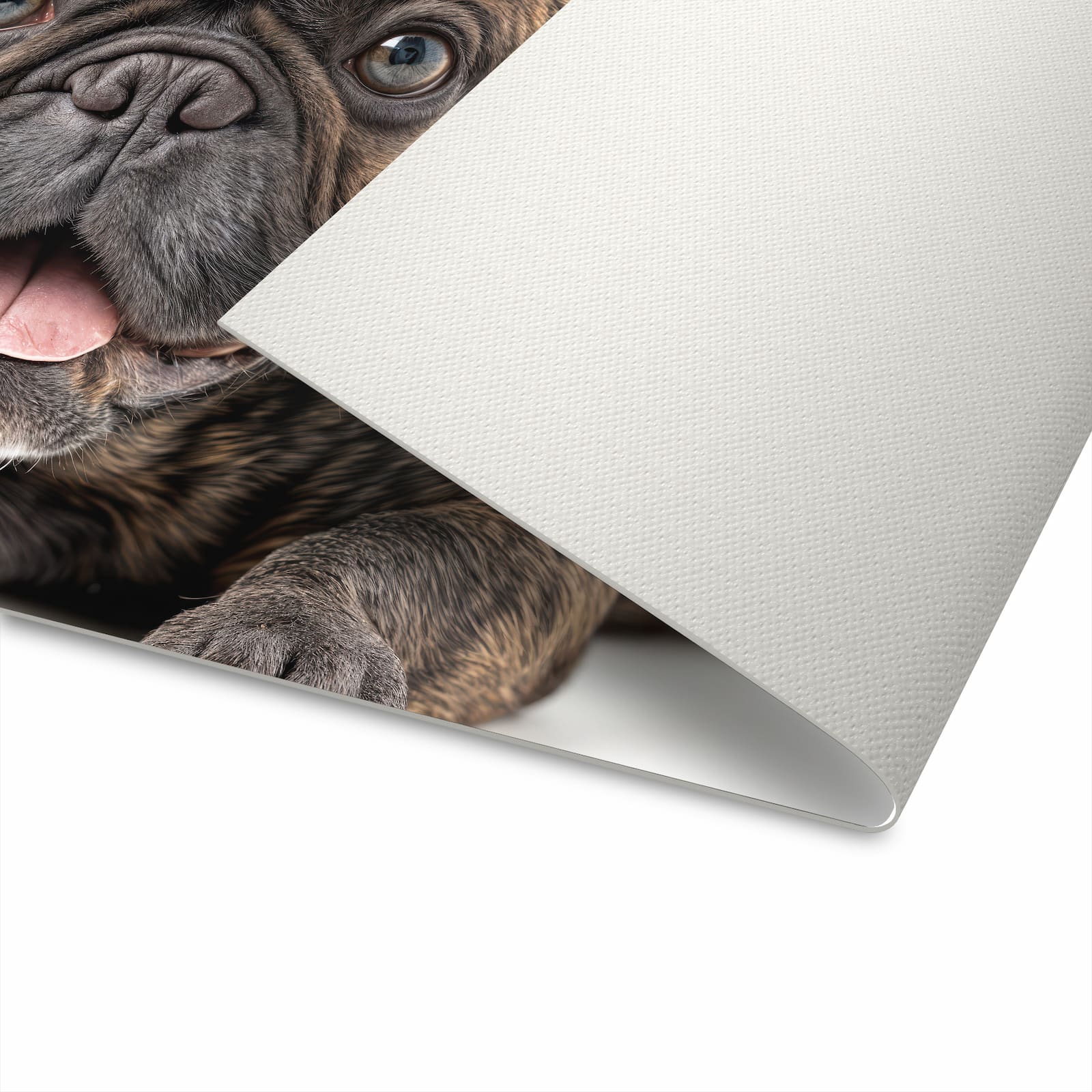 Feuchtigkeitsresistenter Küchenläufer mit Motiv Bulldogge von Französische für die Unterseite