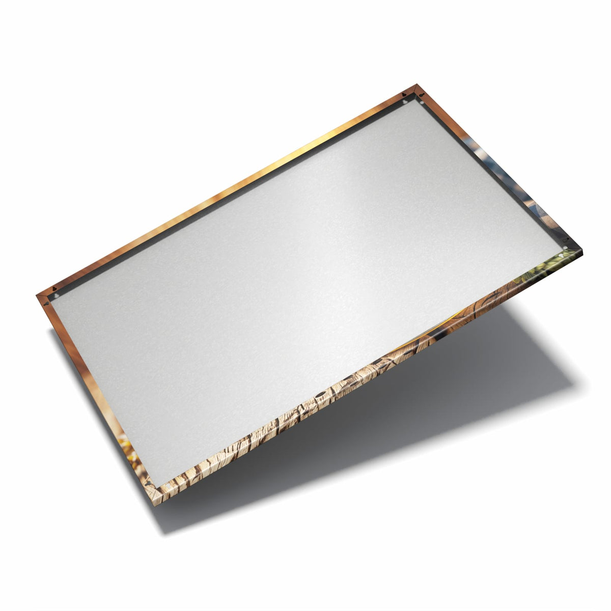 Nur 7 mm – liegt eng an der Wand – Metall Magnettafel - Bayerisches Bier