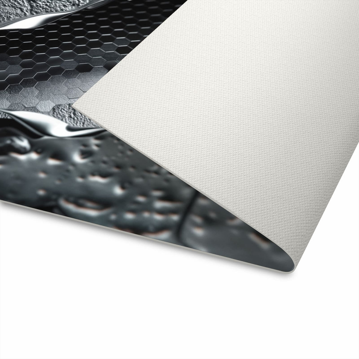 Rutschfester Küchenteppich mit Motiv Hexagon Muster für sicheren Stand