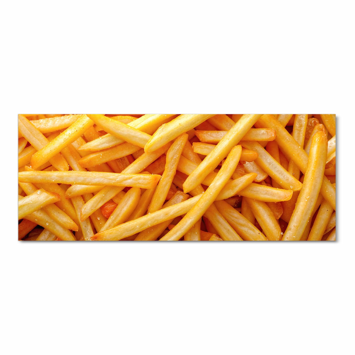 Großer Küchenteppich mit Motiv Pommes Frites in Frontansicht für optimalen Trittkomfort