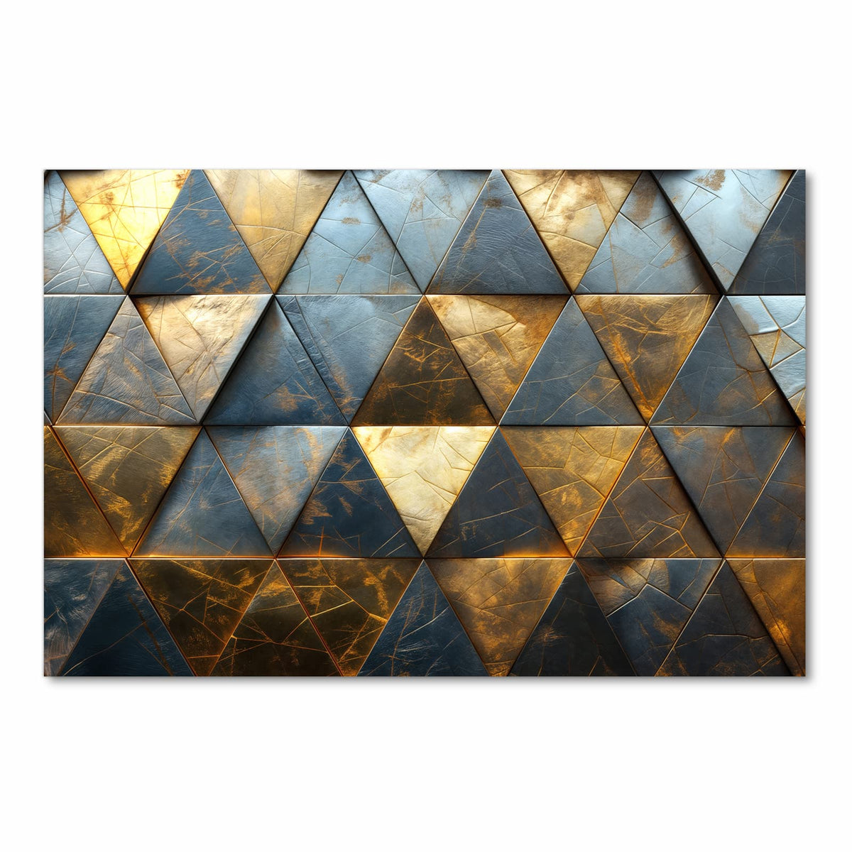 Läufer für Eingangsbereich mit Motiv Geometrische Wandkunst in Frontansicht - angenehme Haptik