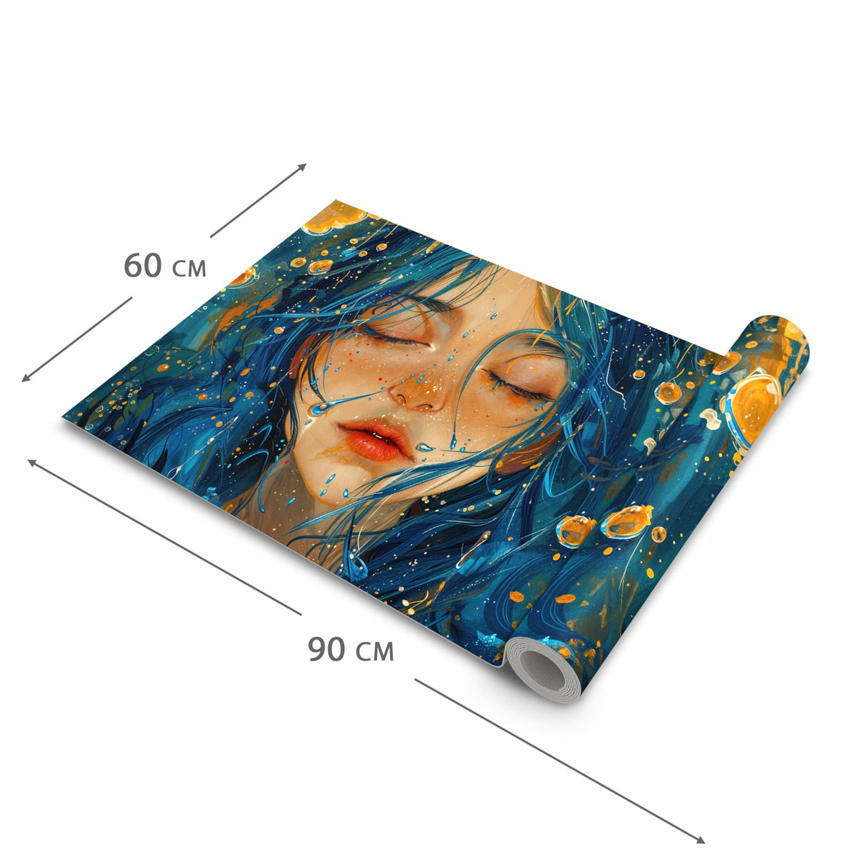 Farbbeständiger Küchenteppich mit Motiv Traumhafte Illusion in der Grösse 80x200 cm