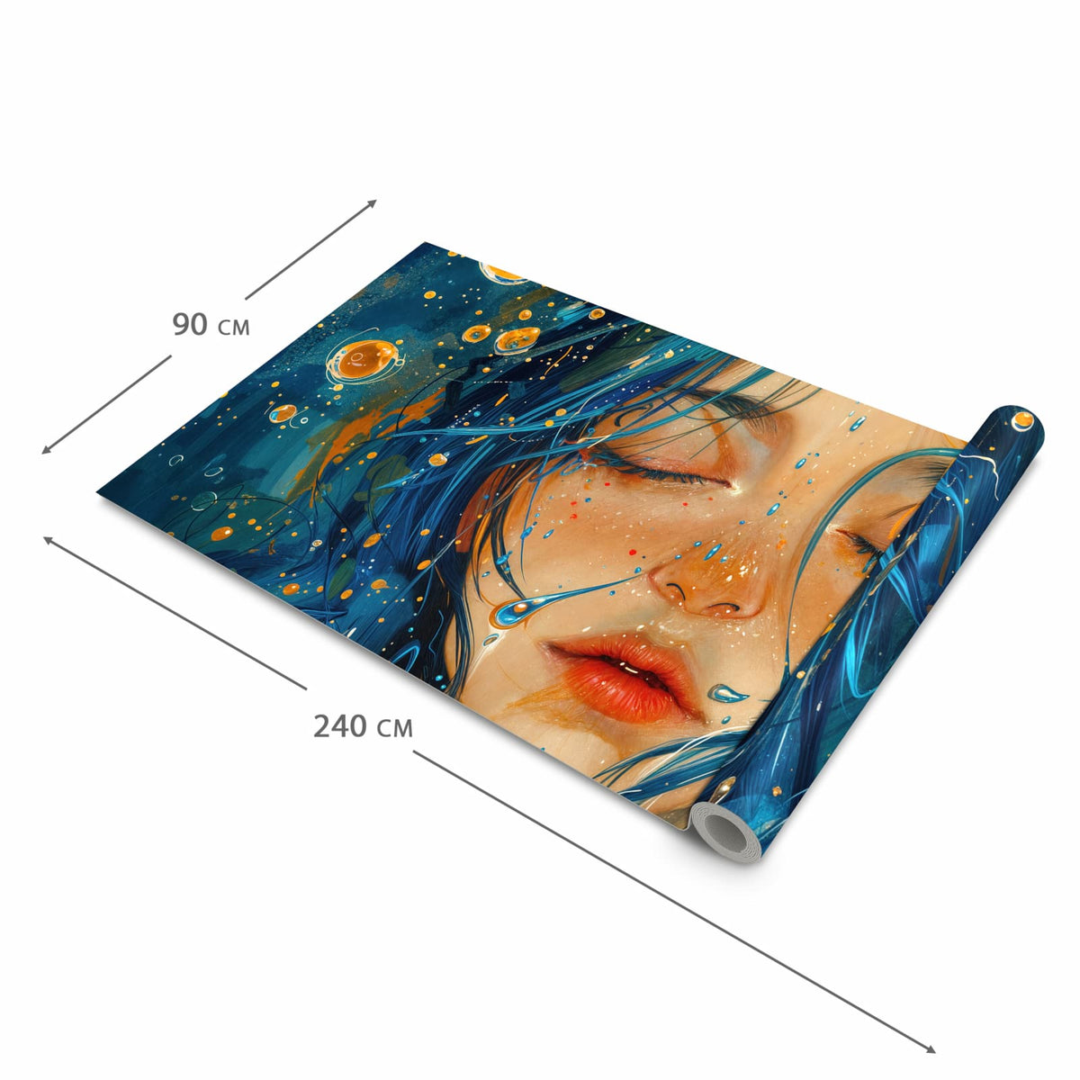 UV-beständiger rutschfester Küchenteppich mit Motiv Traumhafte Illusion in der Grösse 80x200 cm