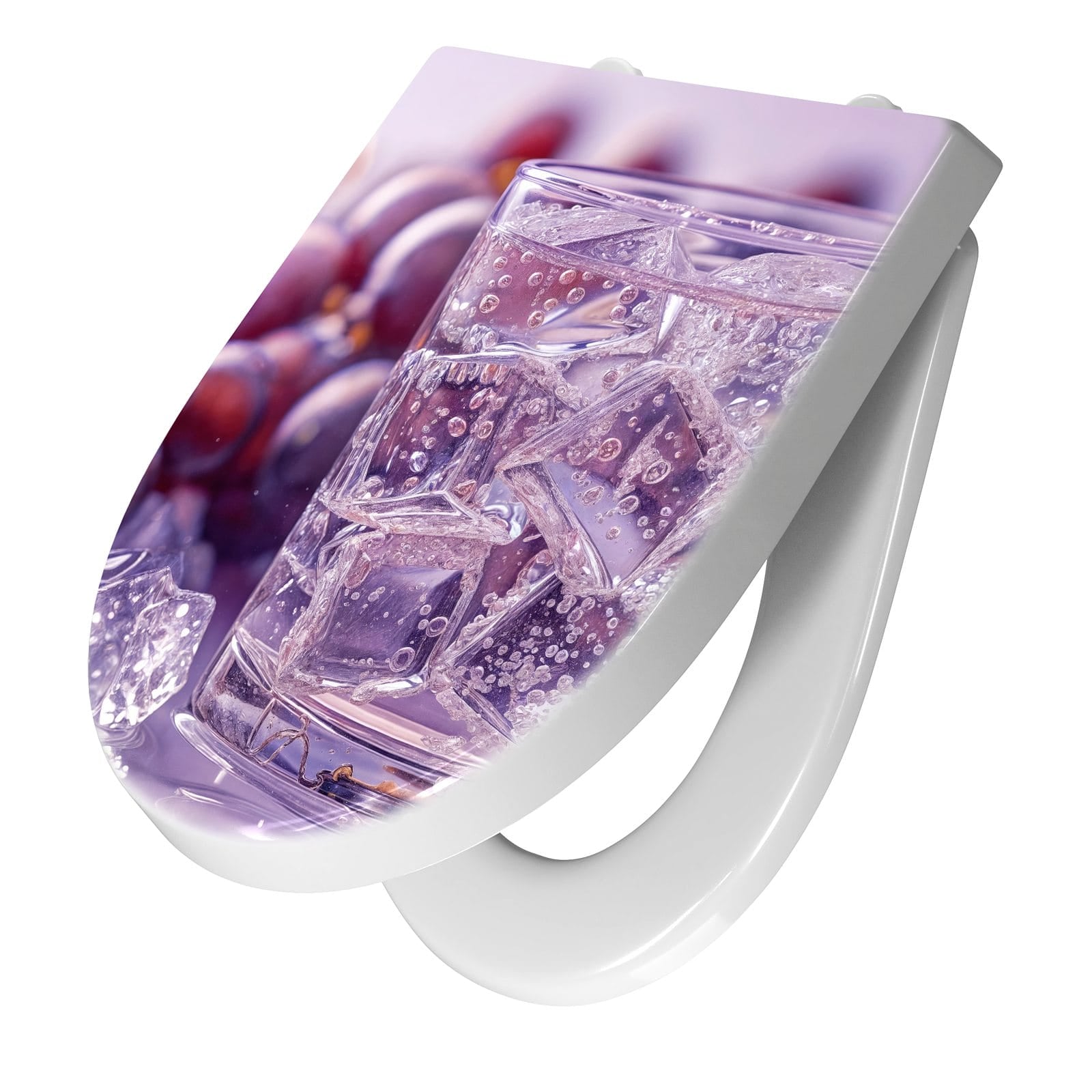 WC-Sitz mit Absenkautomatik Traubeneisgetränk