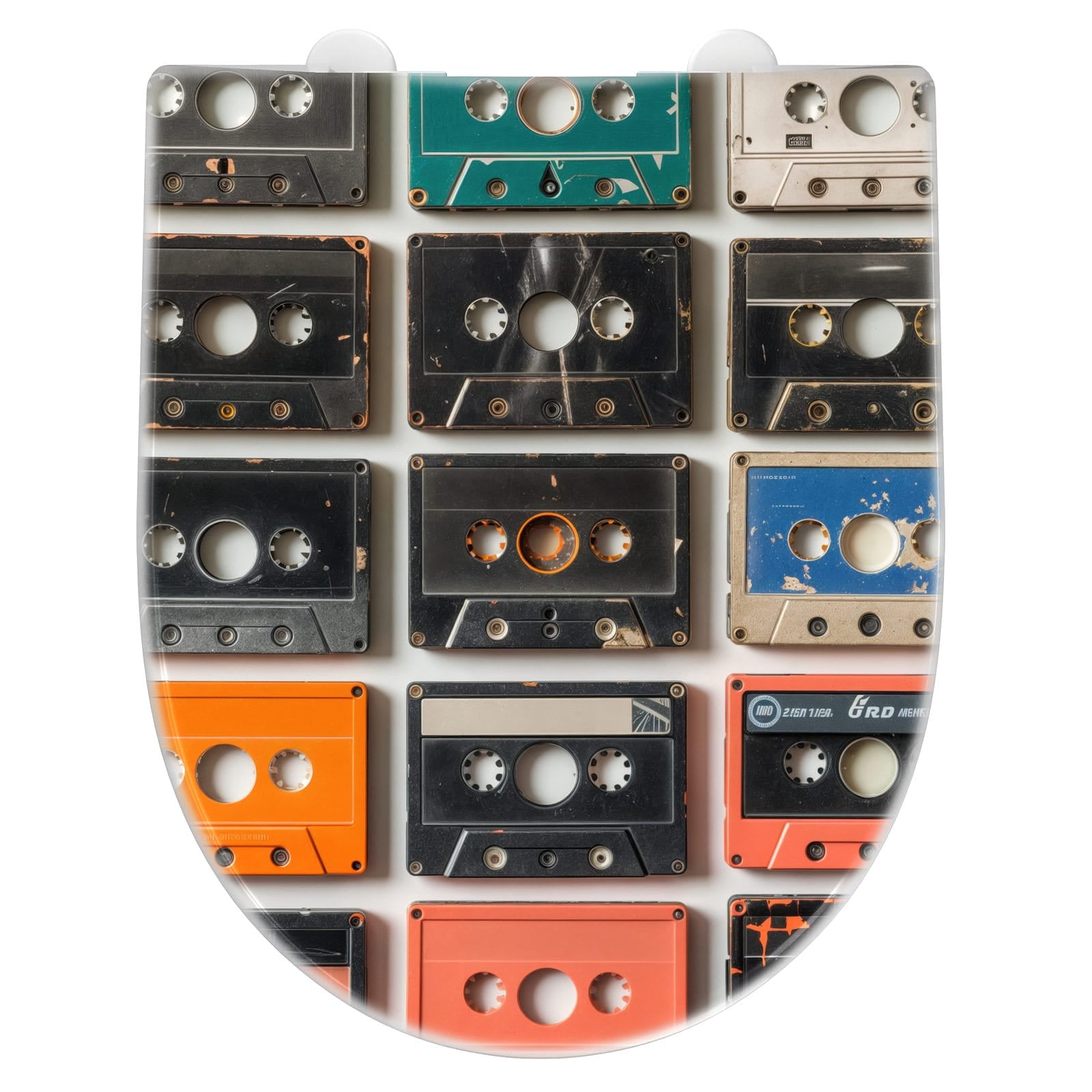 WC-Sitz mit Absenkautomatik Vintage Kassetten Plakat