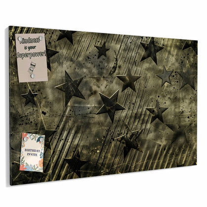 Metall Magnettafel mit dem Motiv Verwitterte Sterne