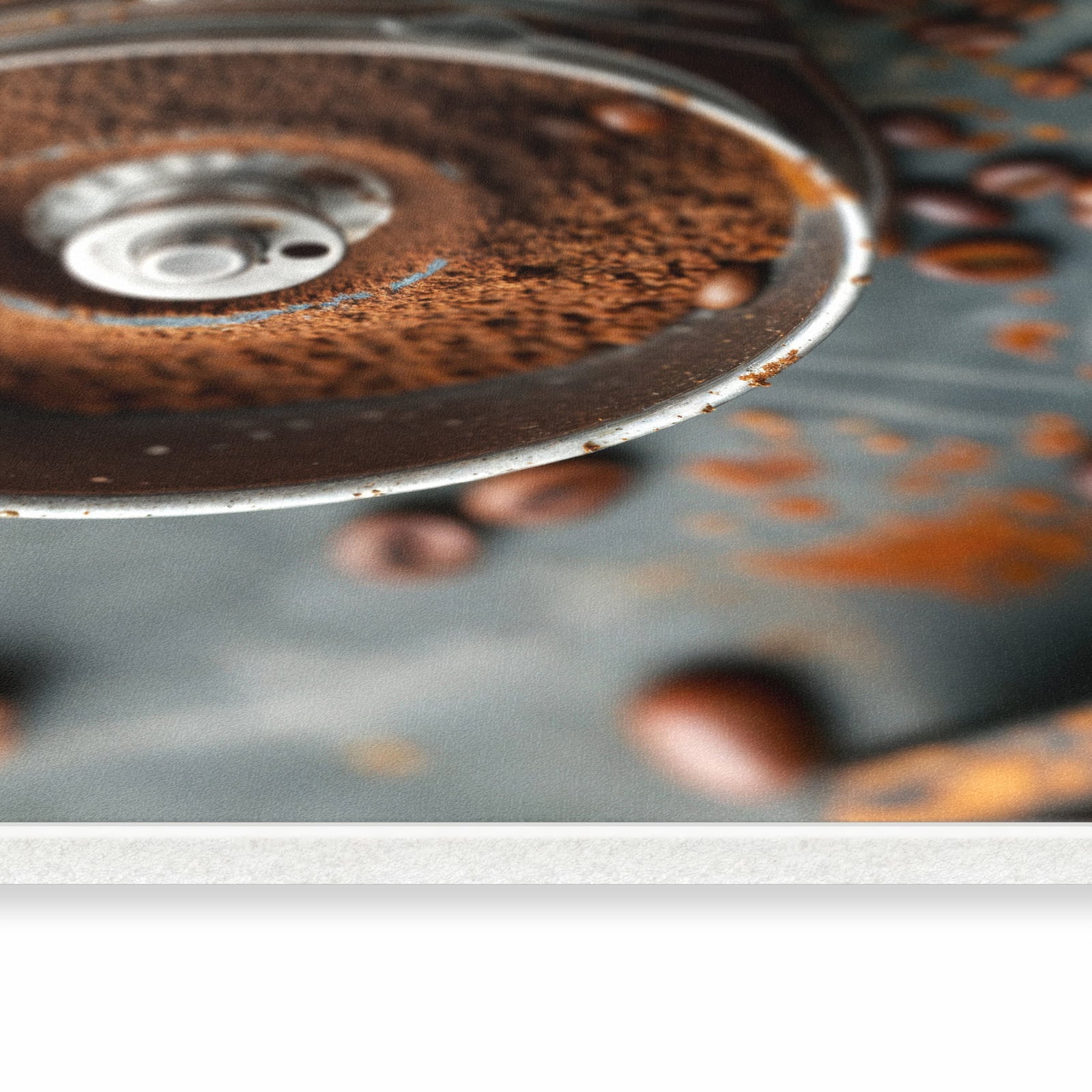 Abriebfester rutschfester Küchenläufer mit Motiv Kaffeemühle in seitlicher Ansicht