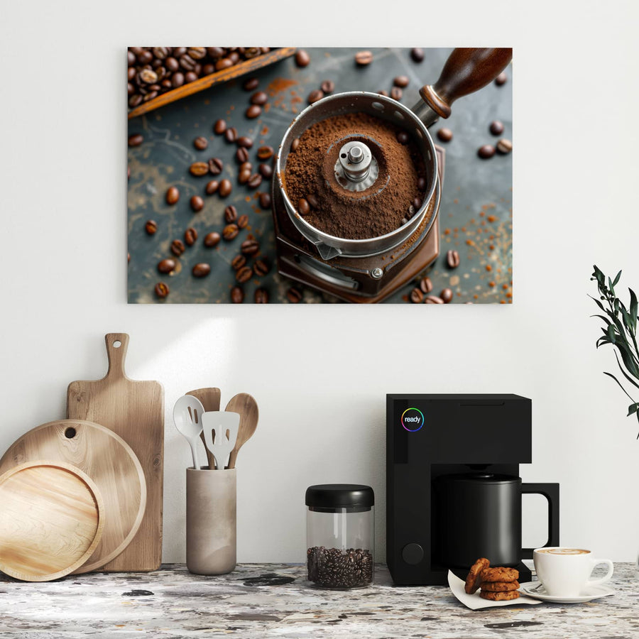 Maße Metall Magnettafel - Kaffeemühle