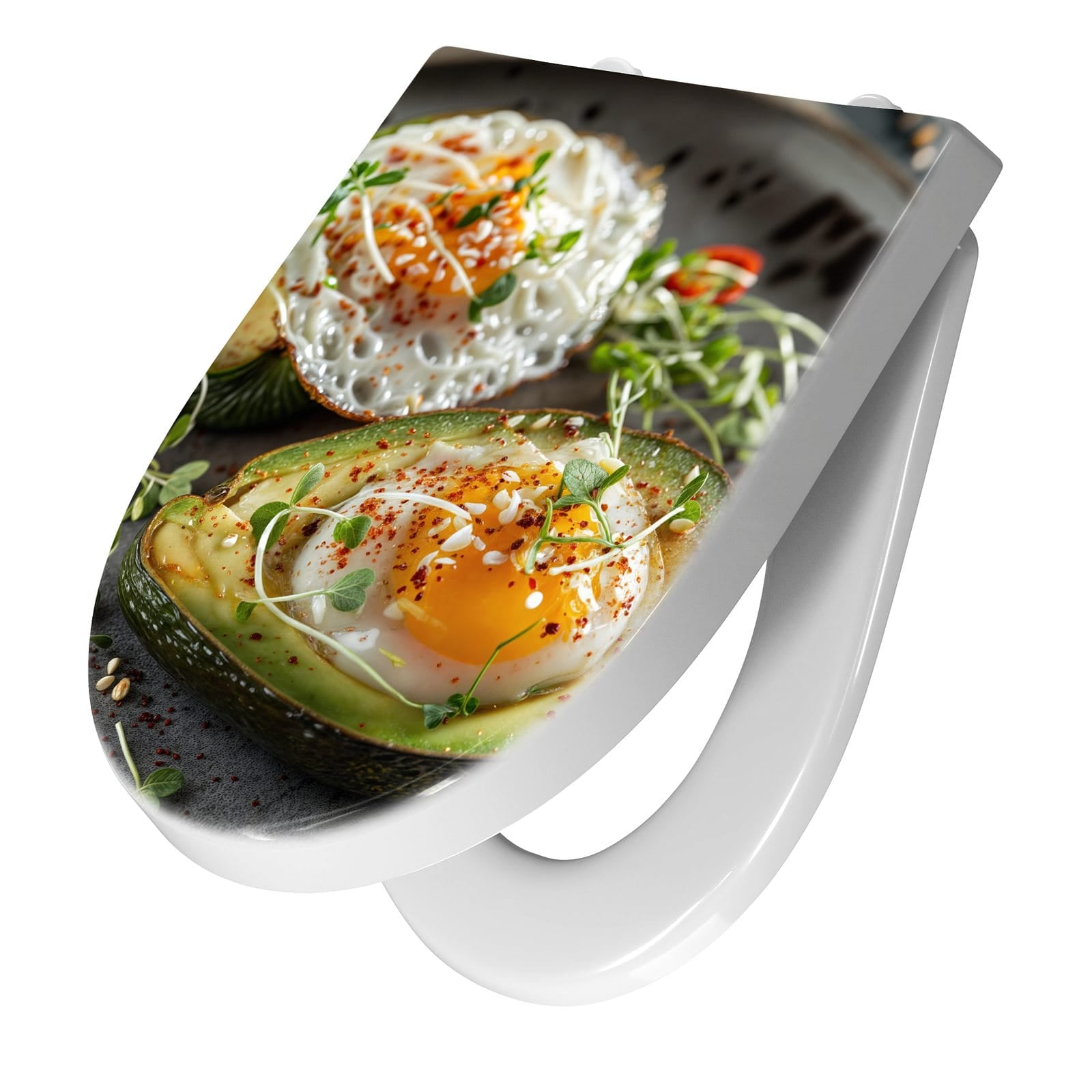 WC-Sitz mit Absenkautomatik Avocado Frühstück