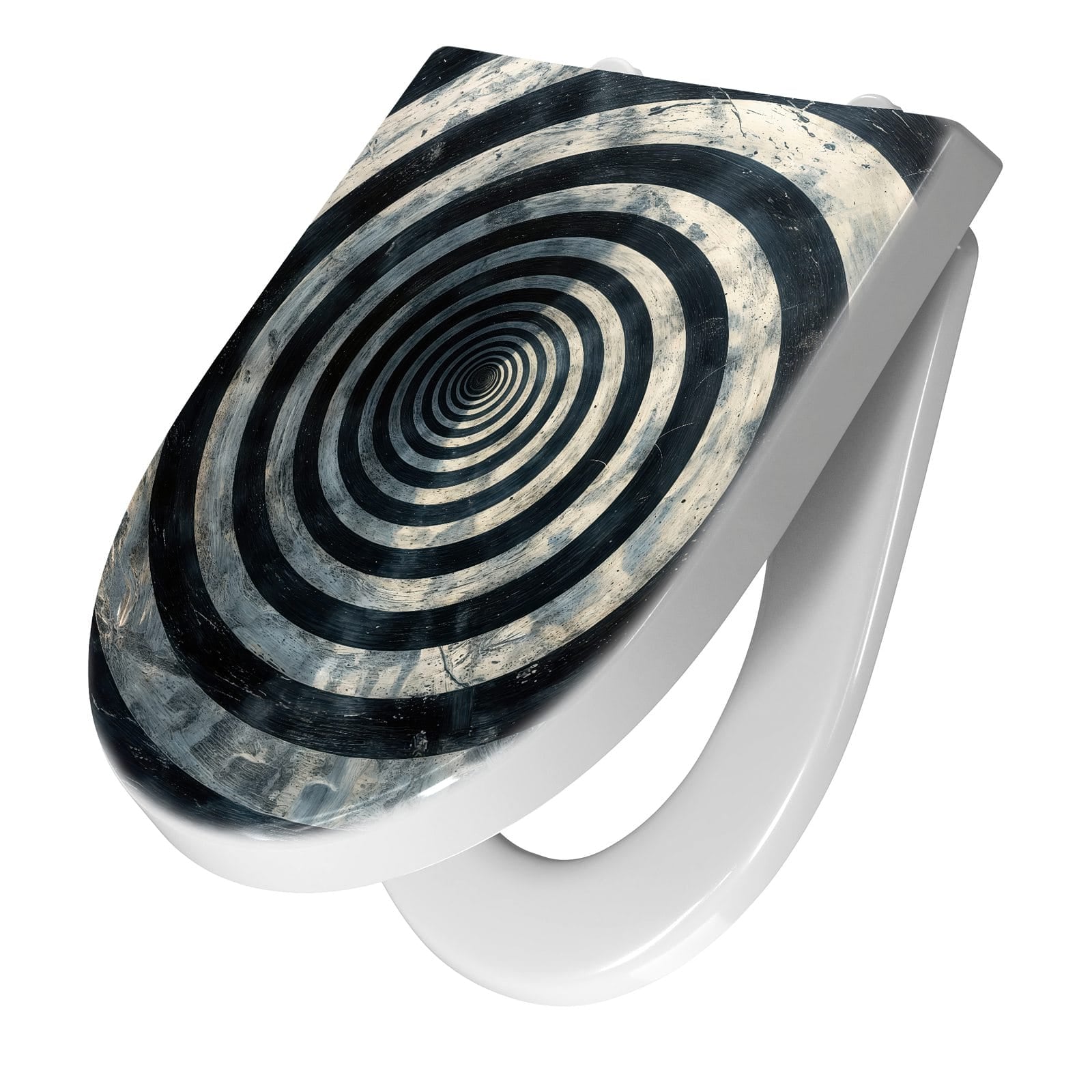 WC-Sitz mit Absenkautomatik Hypnotische Spirale