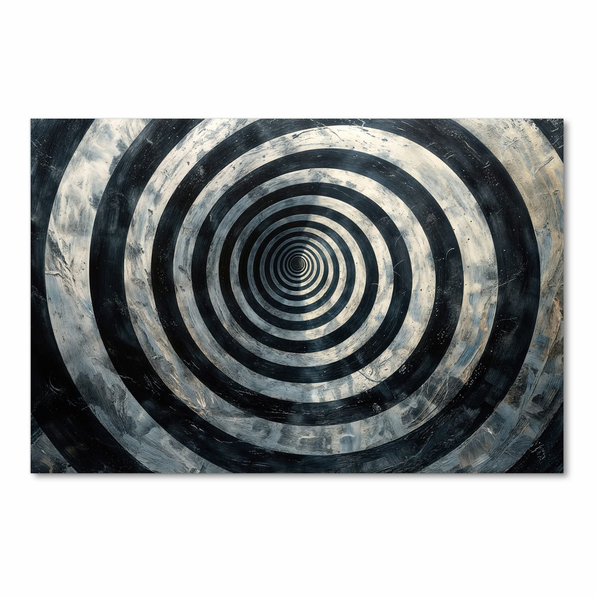 Komfortabler Küchenläufer mit Motiv Hypnotische Spirale in Frontansicht für angenehmes Stehen