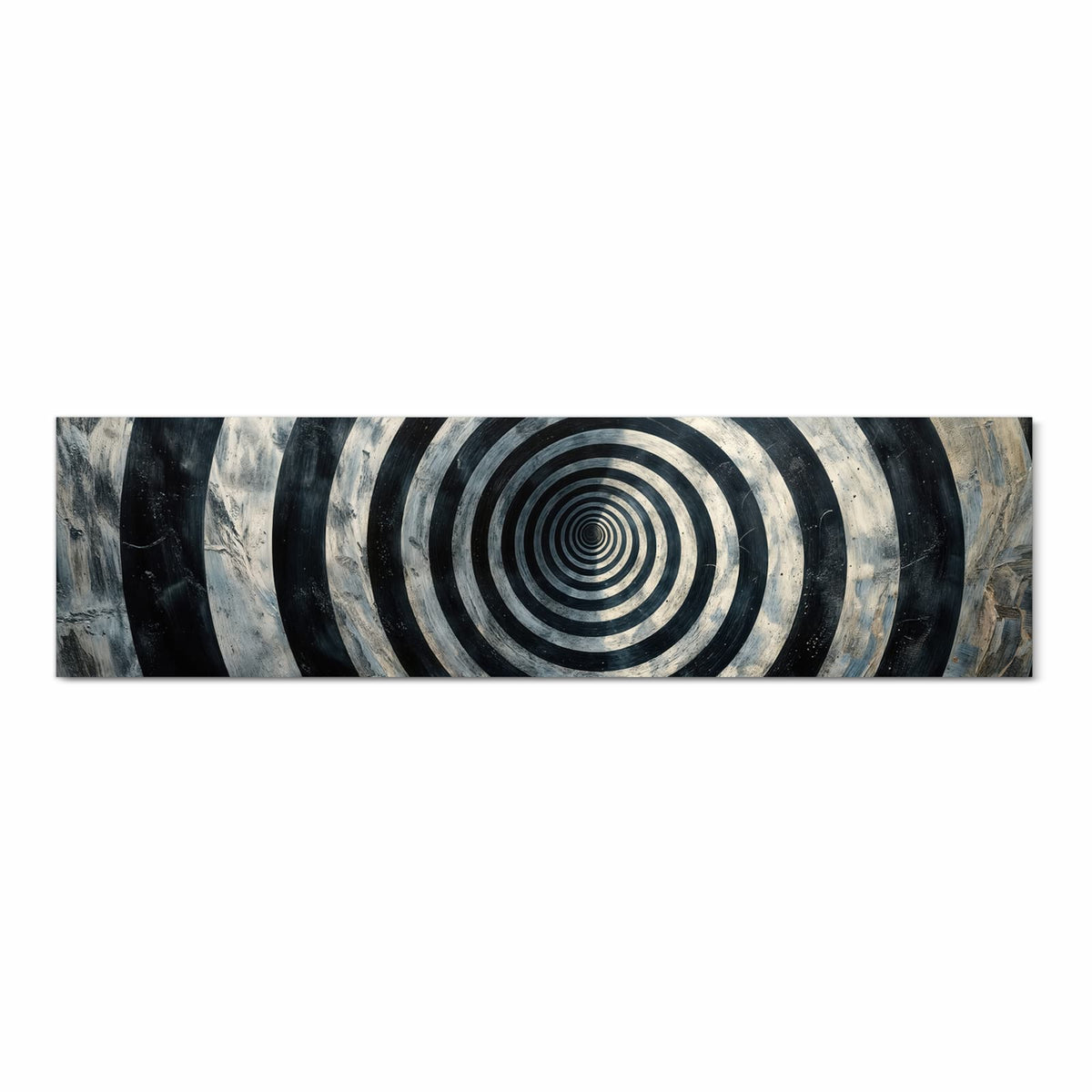 Waschbarer moderner Küchenläufer mit Motiv Hypnotische Spirale in Frontansicht