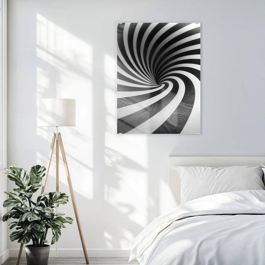 Maße Wandbild - Hypnotischer Strudel - Hochformat