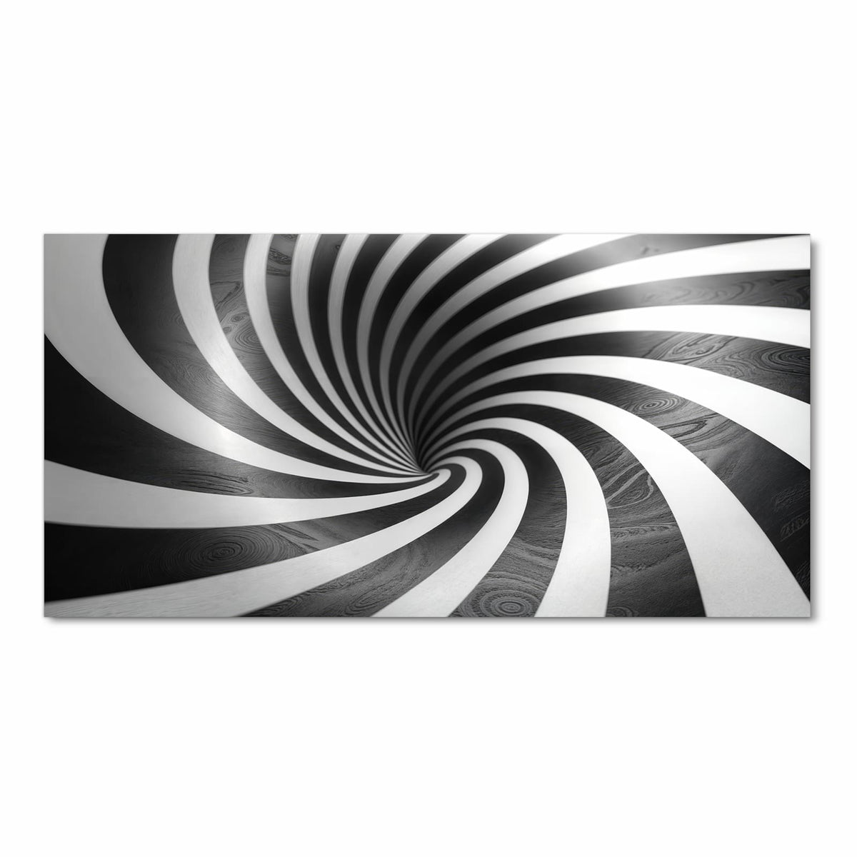 Formstabiler waschbarer Küchenteppich mit Motiv Hypnotisches Muster in Frontansicht