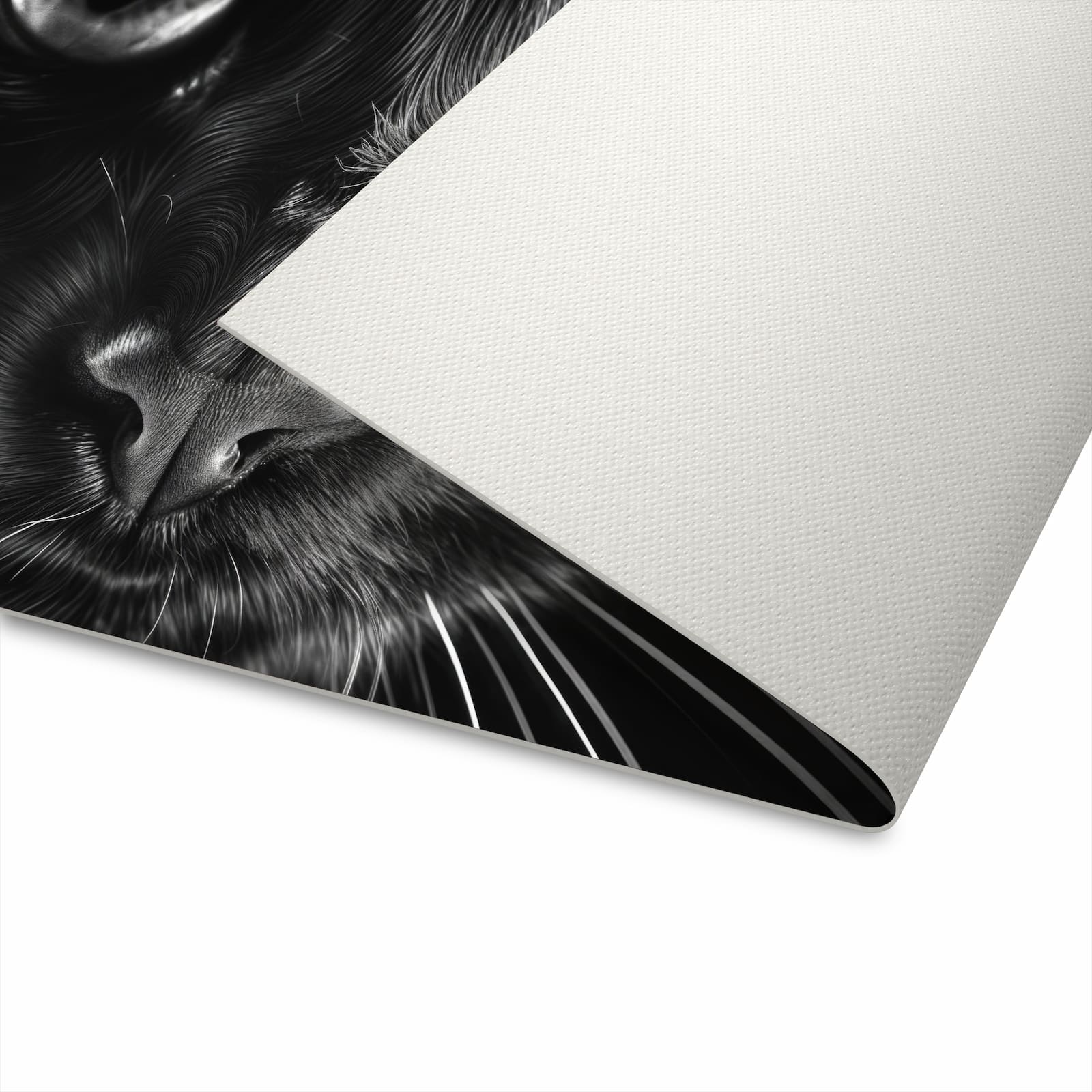 Schmutzabweisender Küchenteppich mit Motiv Katzengesicht in der Unterseite