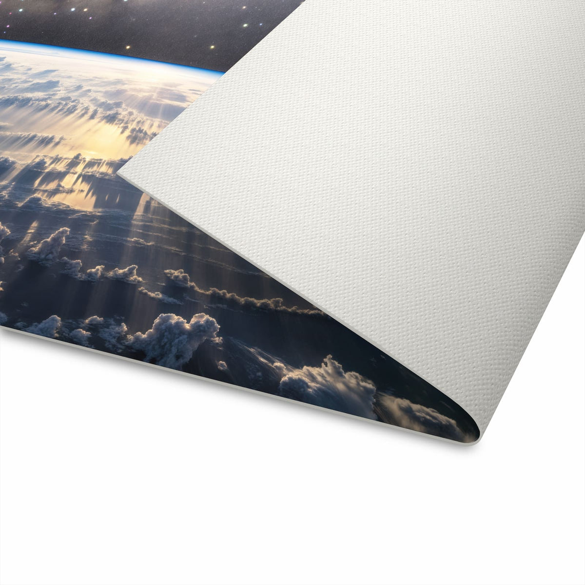 Rutschfester Küchenteppich mit Motiv Weltall Sonnenaufgang für komfortables Stehen
