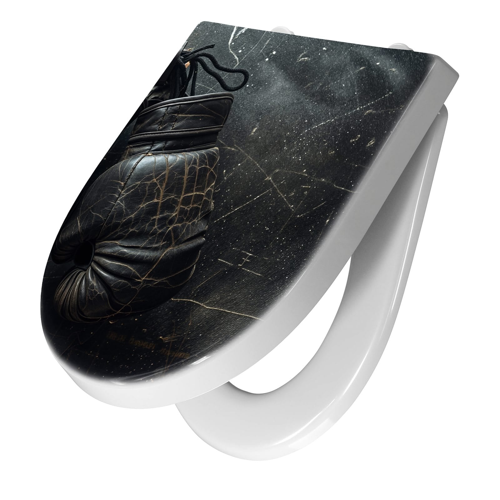 WC-Sitz mit Absenkautomatik Boxhandschuhe Vintage