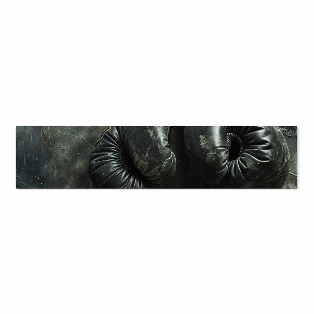 Langlebiger Küchenvorleger mit Motiv Vintage von Boxhandschuhe in Frontansicht
