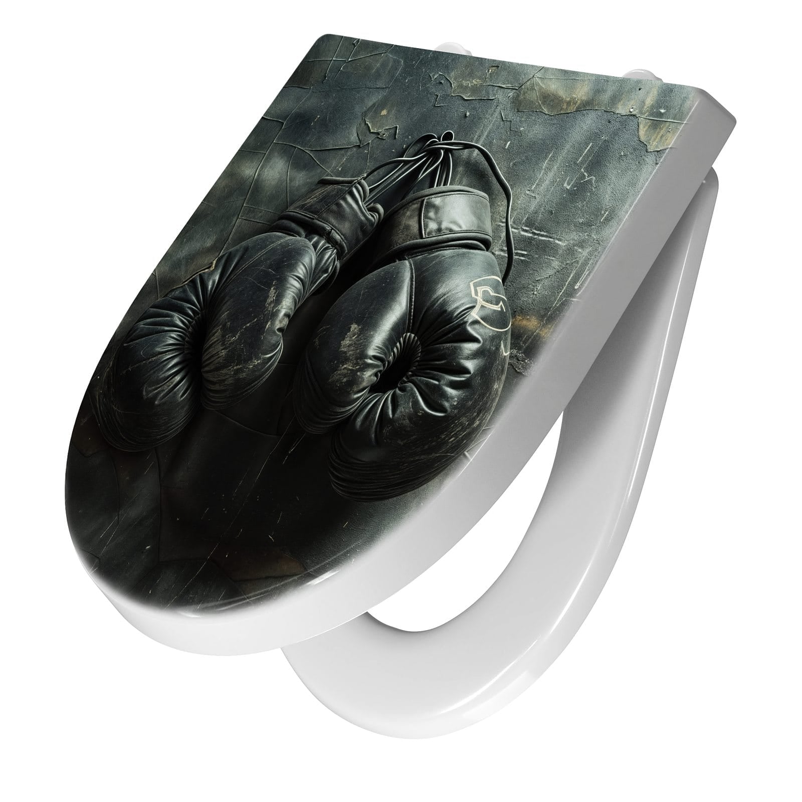 WC-Sitz mit Absenkautomatik Vintage von Boxhandschuhe