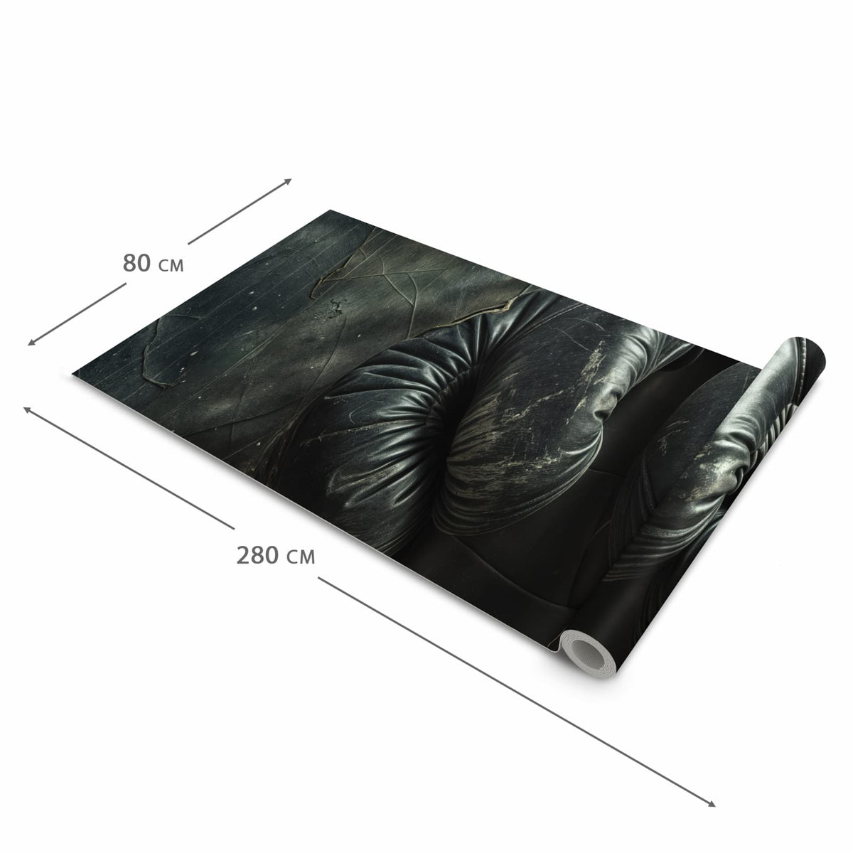 Bodenschonender Küchenteppich mit Motiv Vintage von Boxhandschuhe in der Grösse 80x280 cm