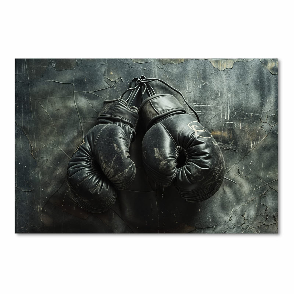 Pflegeleichter Küchenläufer mit Motiv Vintage von Boxhandschuhe in Frontansicht
