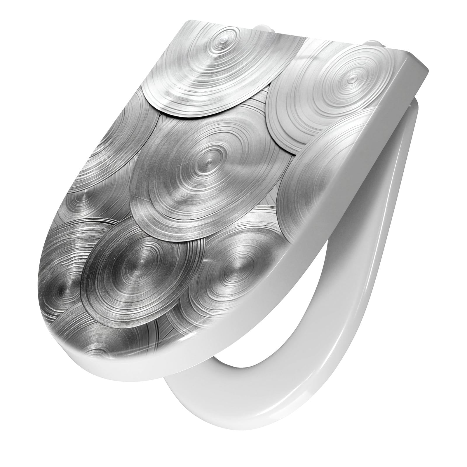 WC-Sitz mit Absenkautomatik Metallische Scheiben