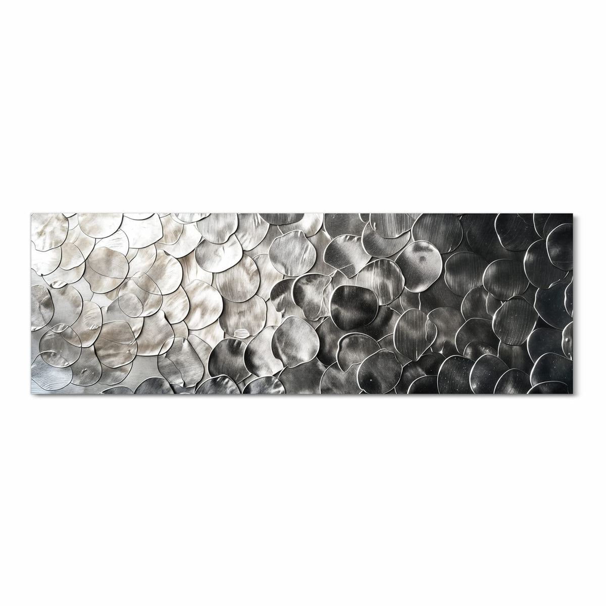 Rutschfester Küchenläufer mit Motiv Metallic Schuppen in Frontansicht