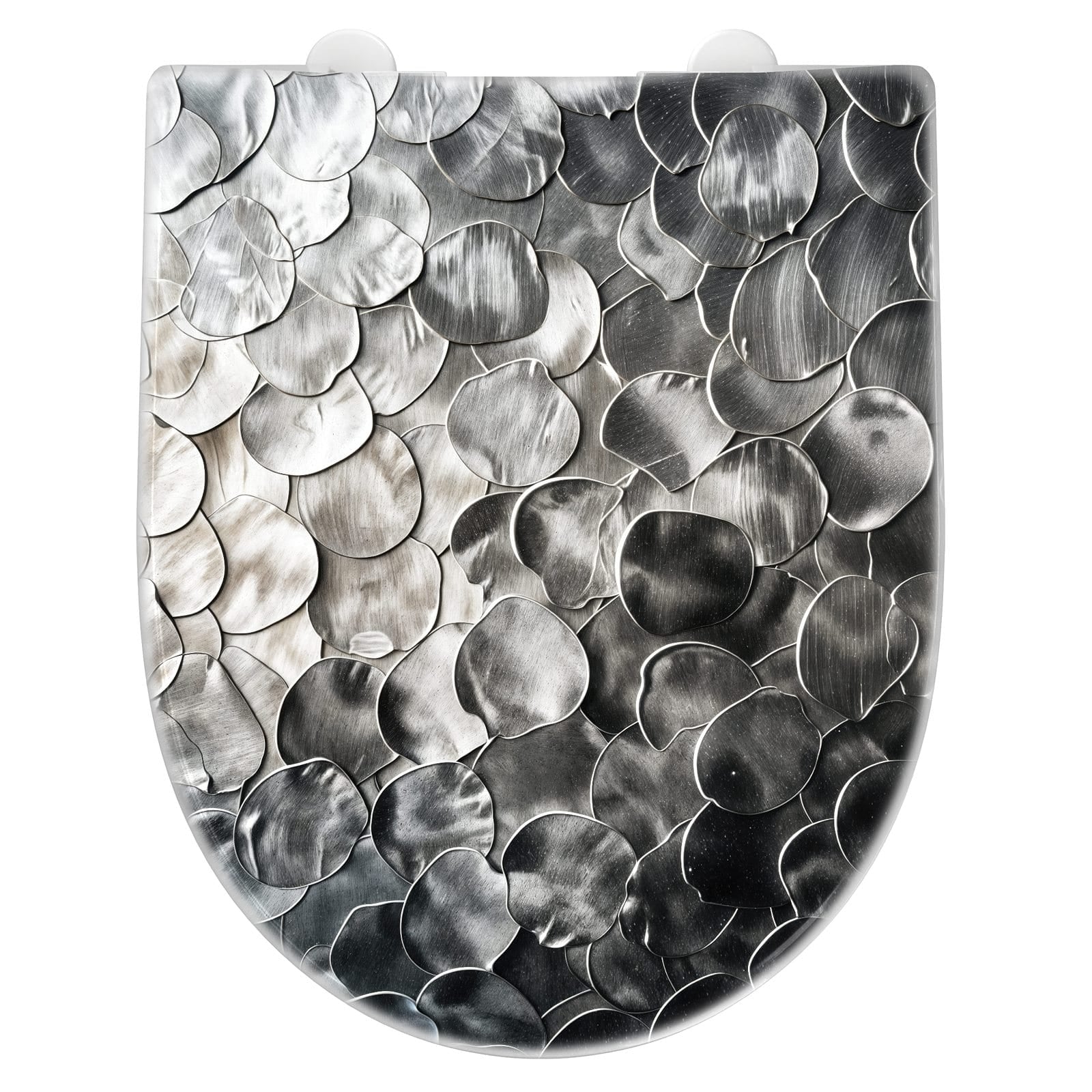 WC-Sitz mit Absenkautomatik Metallic Schuppen