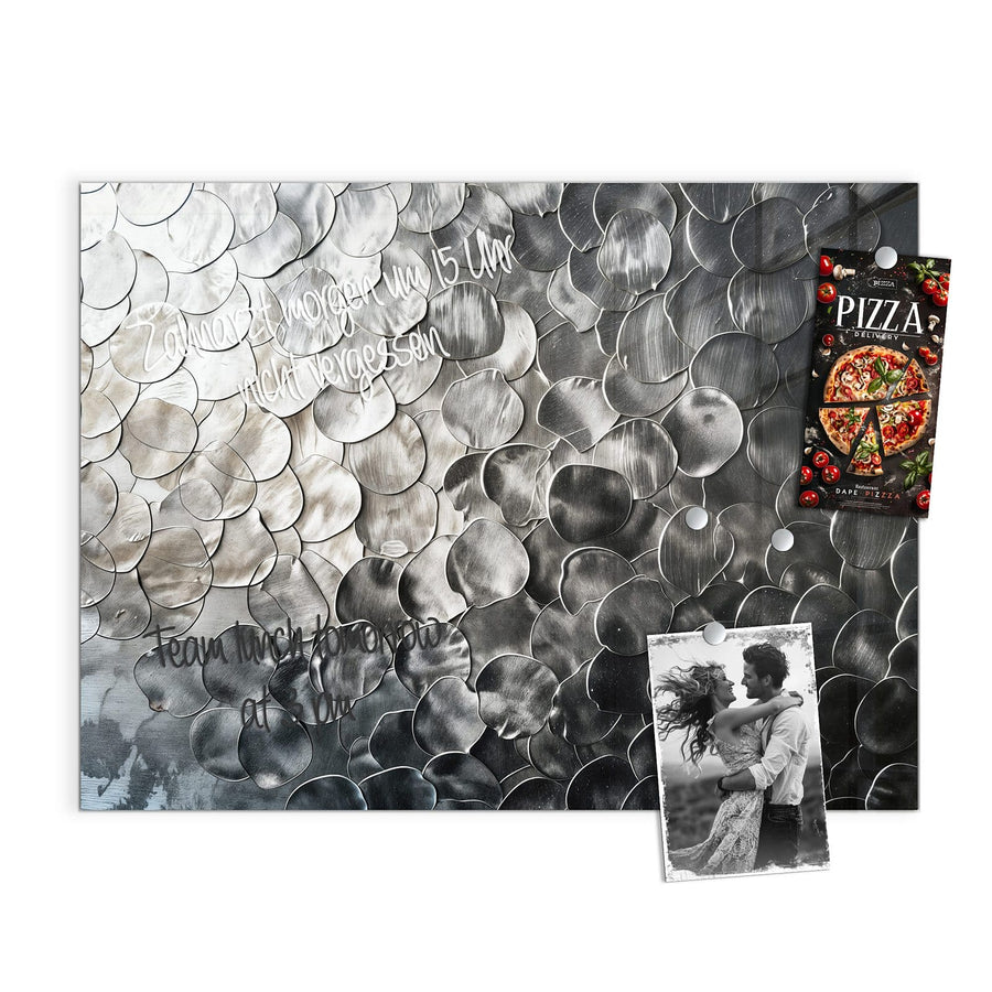 Maße Magnettafel - Silberne Schuppen