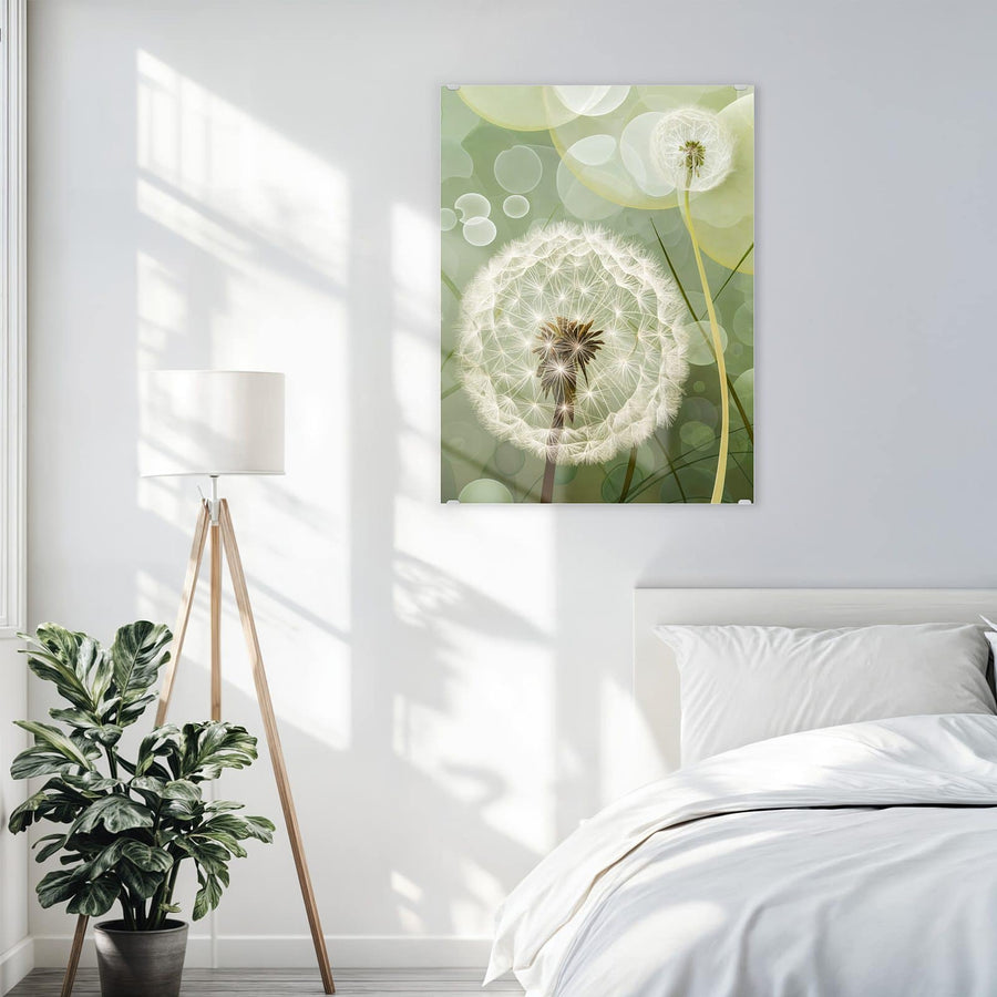 Maße Wandbild - Zwei Pusteblumen - Hochformat