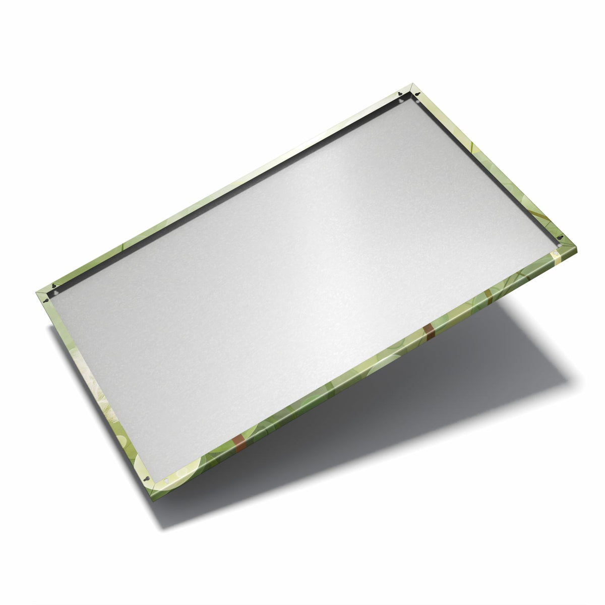 Nur 7 mm – liegt eng an der Wand – Metall Magnettafel - Zwei Pusteblumen