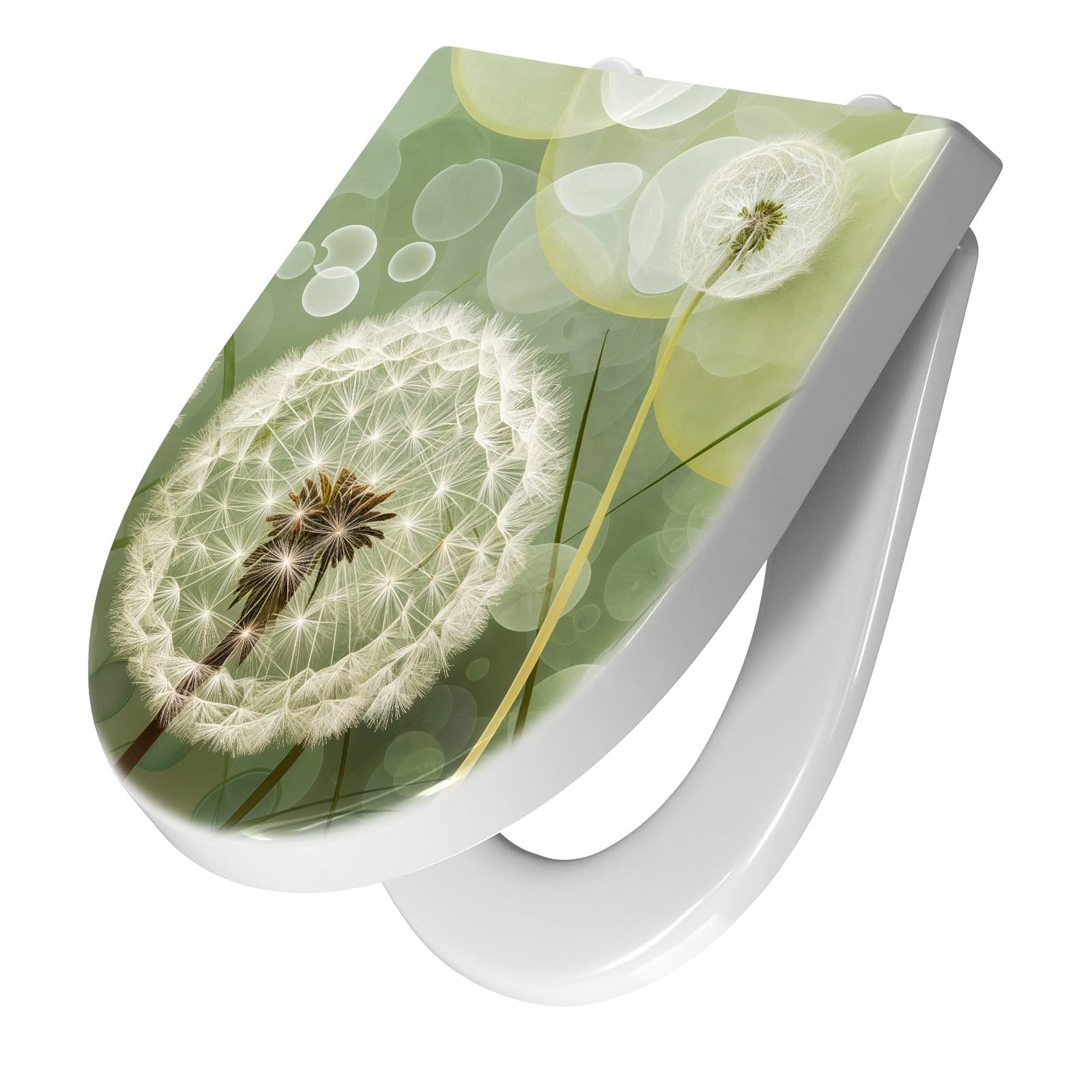 WC-Sitz mit Absenkautomatik Löwenzahnzarte Blüten