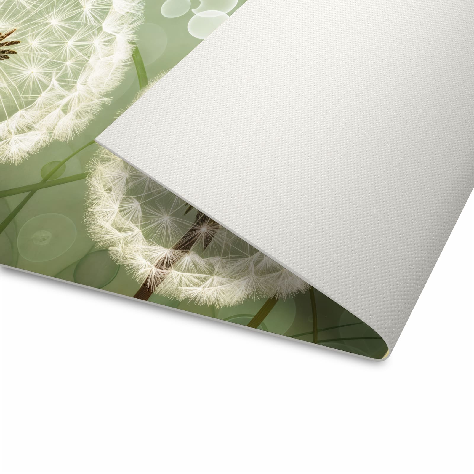 Farbbeständiger Läufer für Eingangsbereich mit Motiv Löwenzahnzarte Blüten auf Unterseite